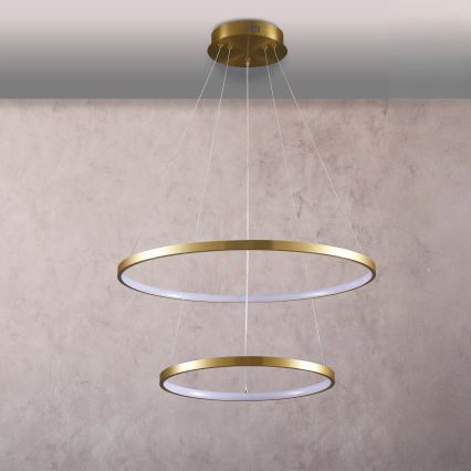 LED pendel LEA LED/35W/230V 4000K diameter 60 cm guldfarvet