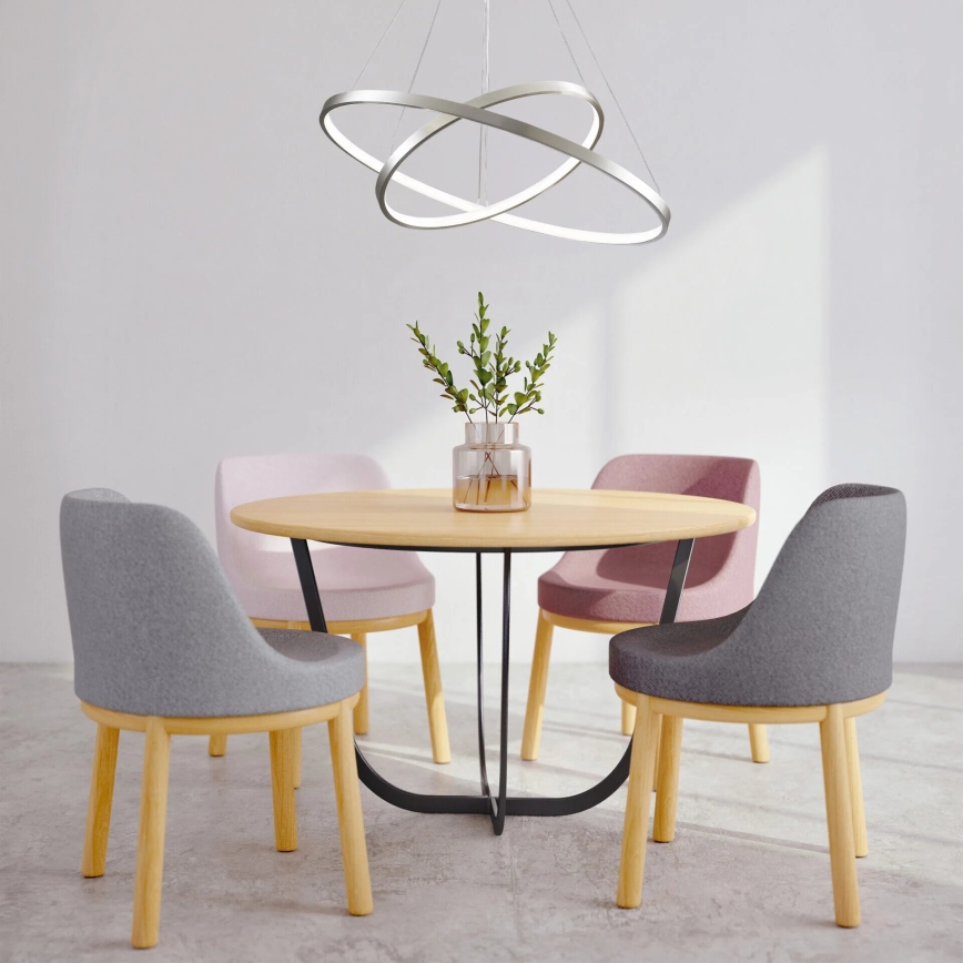 LED pendel LEA LED/35W/230V 4000K diameter 60 cm mat krom