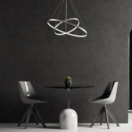 LED pendel LEA LED/35W/230V 4000K diameter 60 cm mat krom