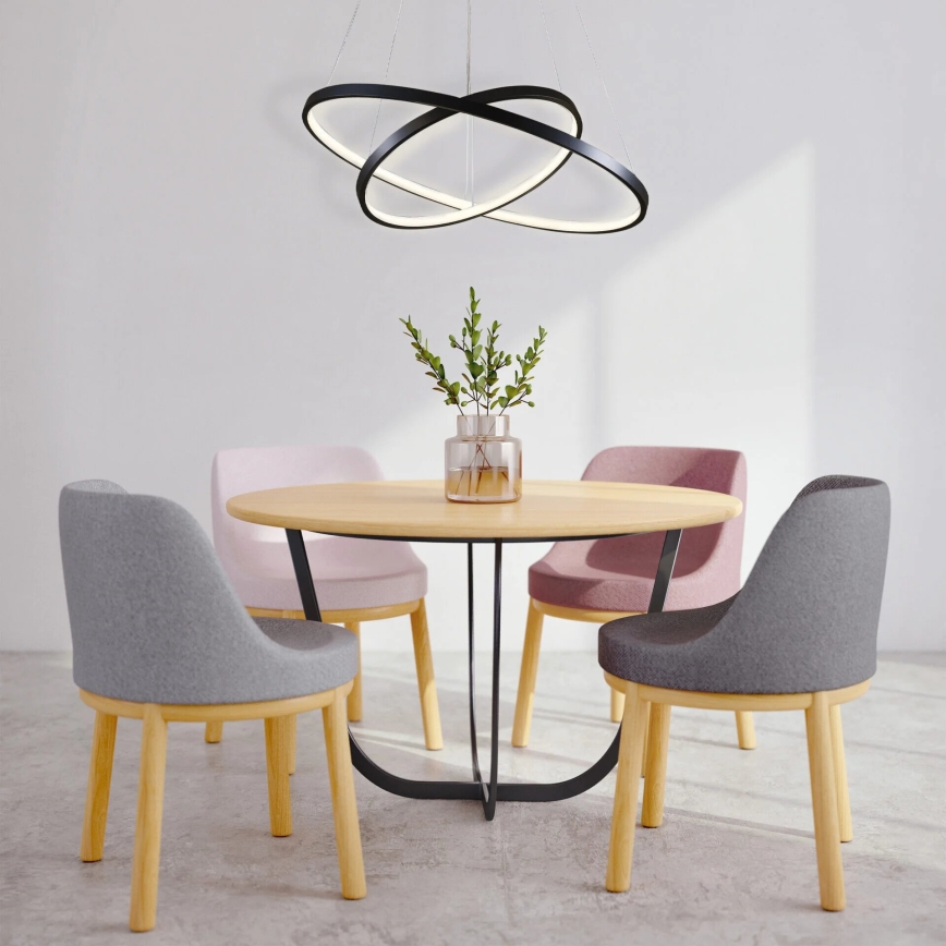 LED pendel LEA LED/35W/230V 4000K diameter 60 cm sort