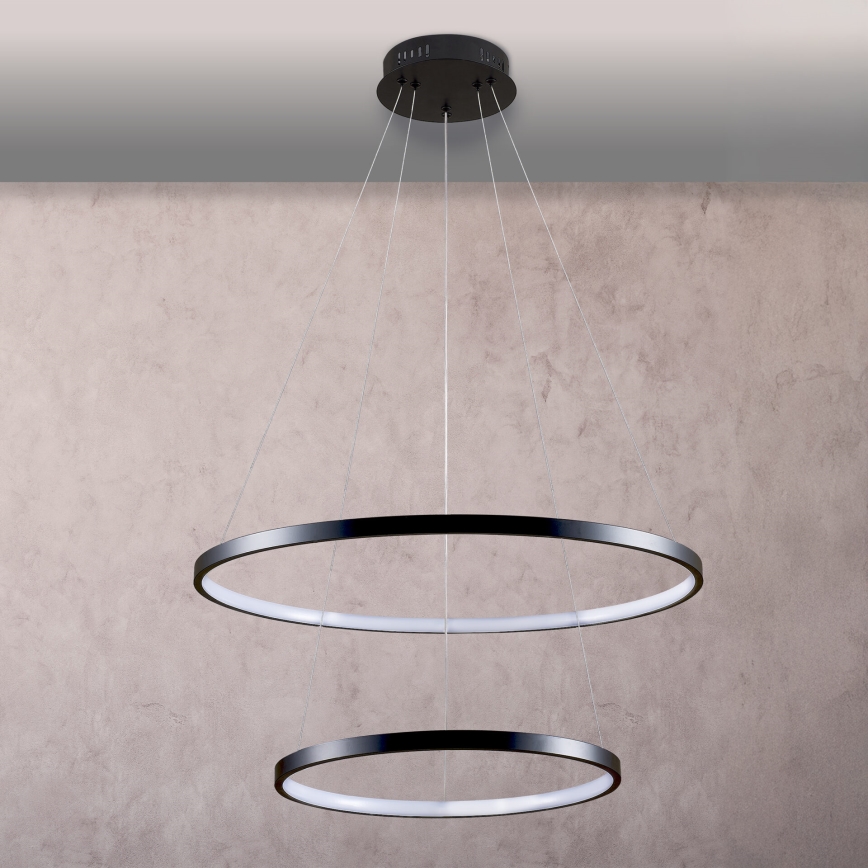 LED pendel LEA LED/35W/230V 4000K diameter 60 cm sort