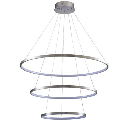 LED pendel LEA LED/60W/230V 4000K diameter 80 cm mat krom