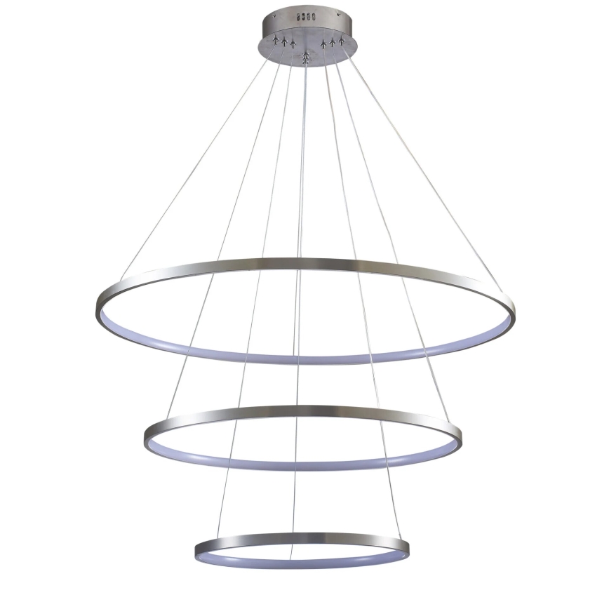 LED pendel LEA LED/60W/230V 4000K diameter 80 cm mat krom