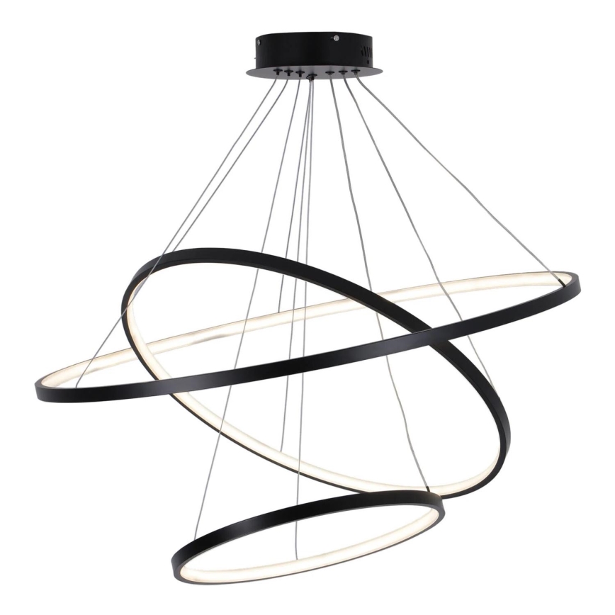 LED pendel LEA LED/60W/230V 4000K diameter 80 cm sort