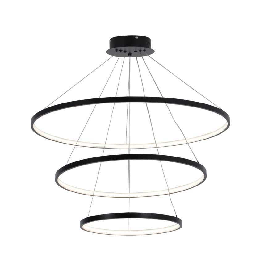 LED pendel LEA LED/60W/230V 4000K diameter 80 cm sort