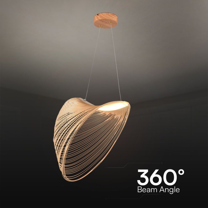 LED pendel LED/10W/230V 3000K beige