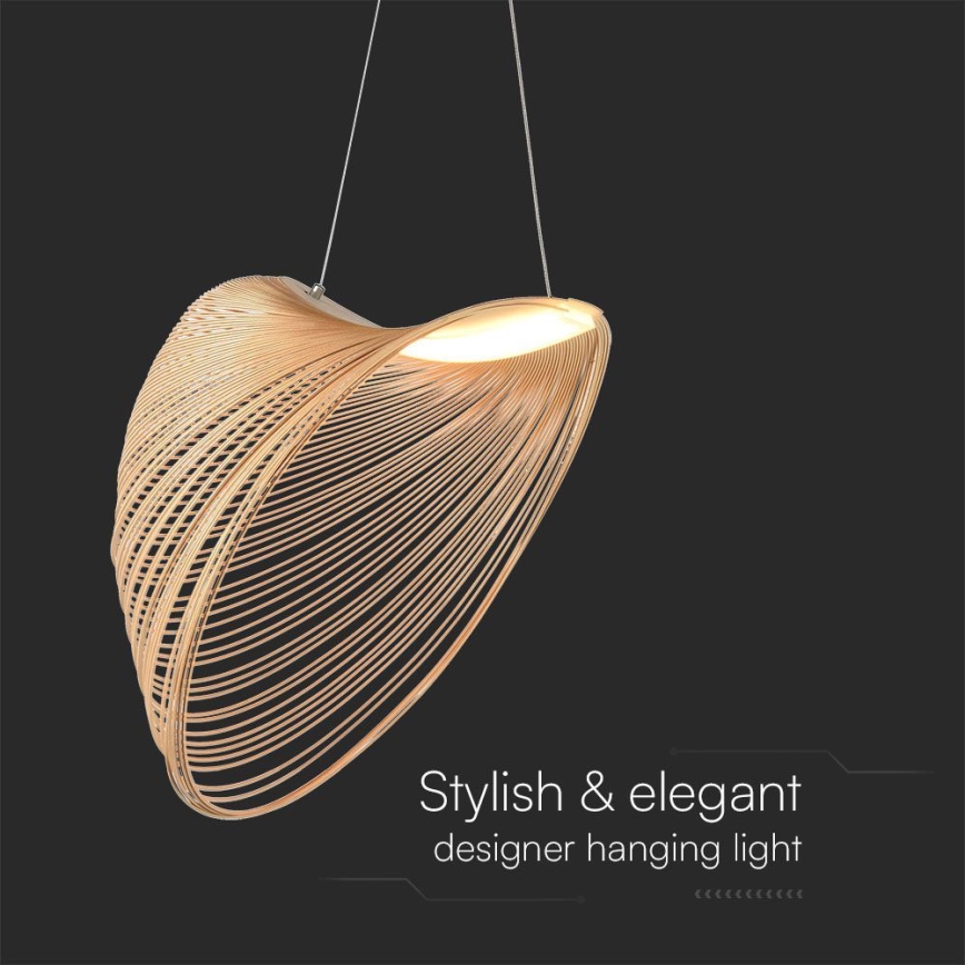 LED pendel LED/10W/230V 3000K beige