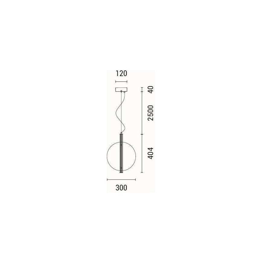 LED pendel LED/12,6W/230V 3000K
