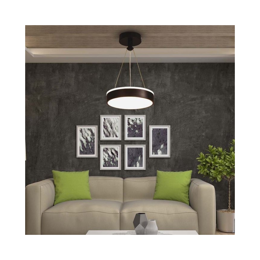 LED pendel LED/12W/230V 4000K sort