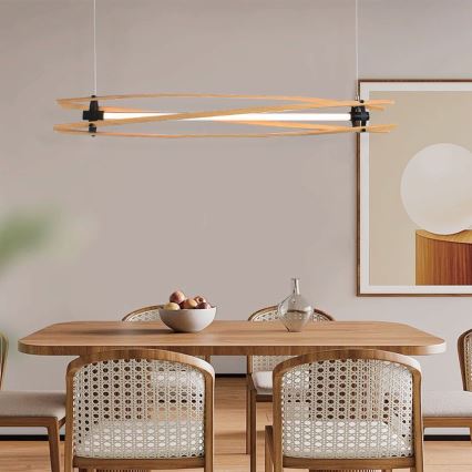 LED pendel LED/15W/230V 3000K brun
