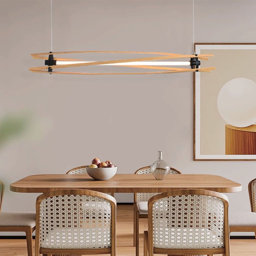 LED pendel LED/15W/230V 3000K brun