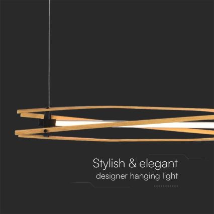 LED pendel LED/15W/230V 3000K brun