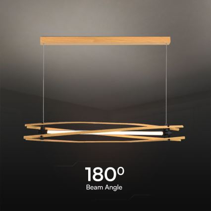 LED pendel LED/15W/230V 3000K brun