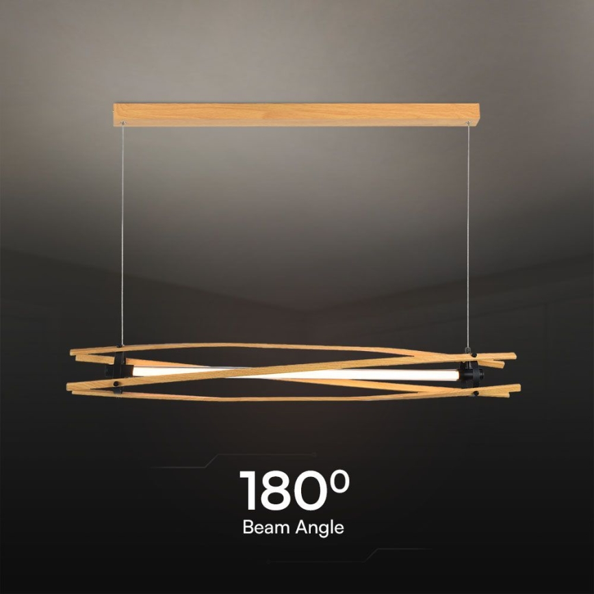 LED pendel LED/15W/230V 3000K brun