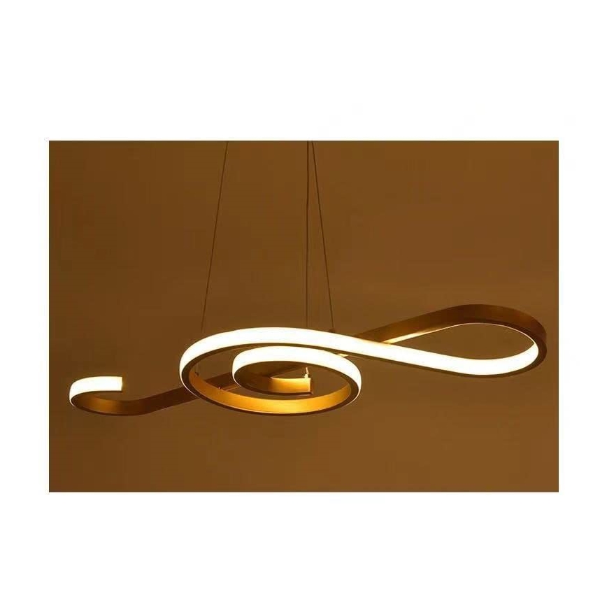 LED pendel LED/18W/230V 3000K guldfarvet