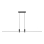 LED pendel LED/19W/230V 3000K sort