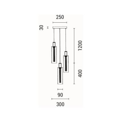 LED pendel LED/21W/230V 3000K
