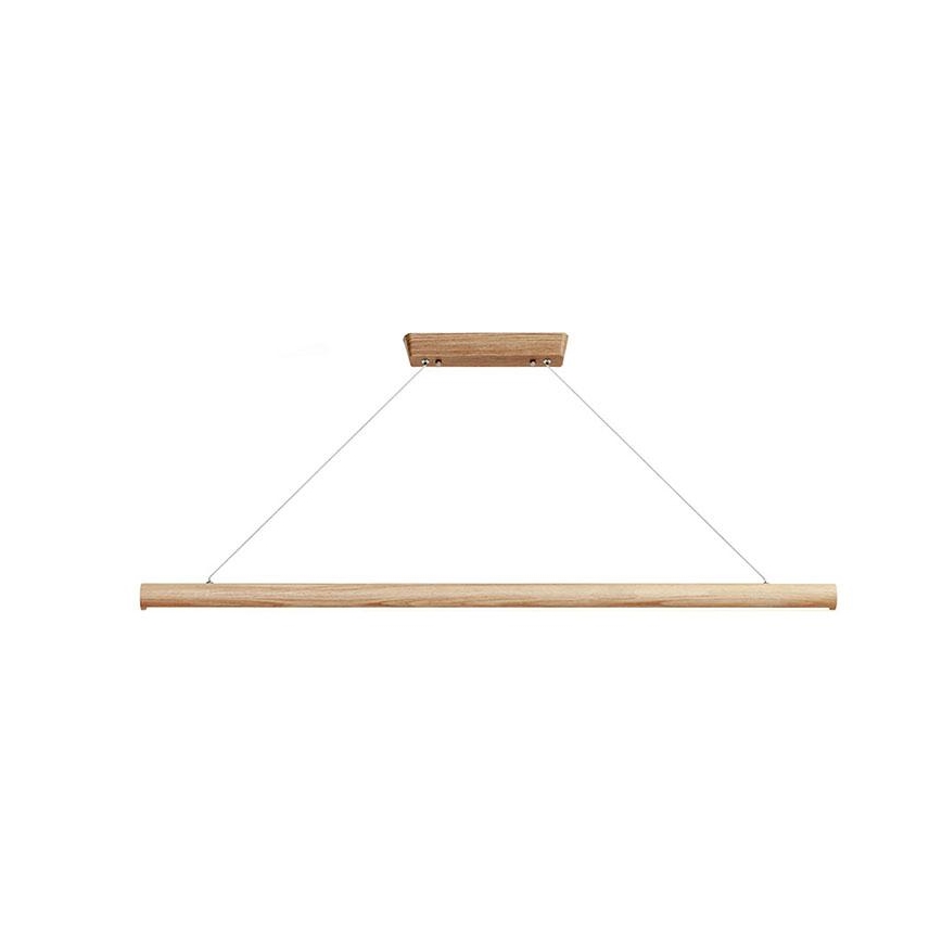 LED pendel LED/22W/230V 4000K 120 cm aske/massivt træ