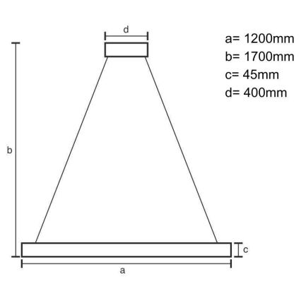 LED pendel LED/22W/230V 4000K 120 cm bøg/massivt træ