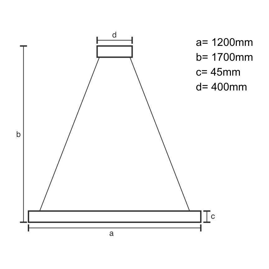 LED pendel LED/22W/230V 4000K 120 cm bøg/massivt træ