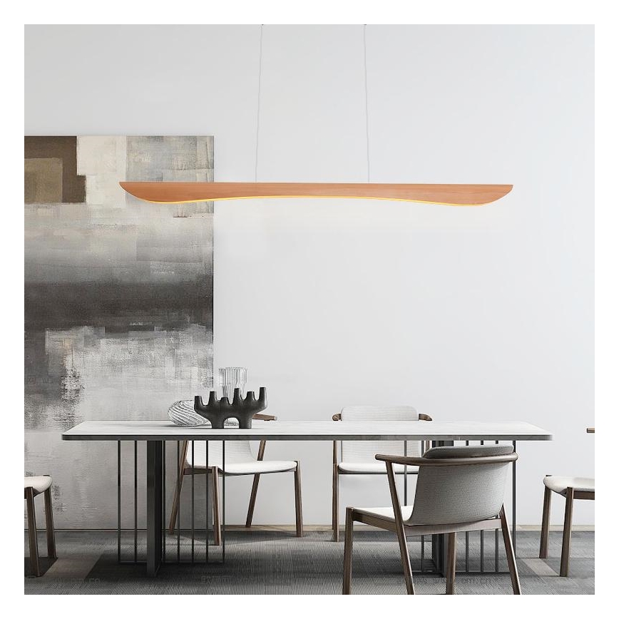 LED pendel LED/22W/230V 4000K 120 cm bøg/massivt træ