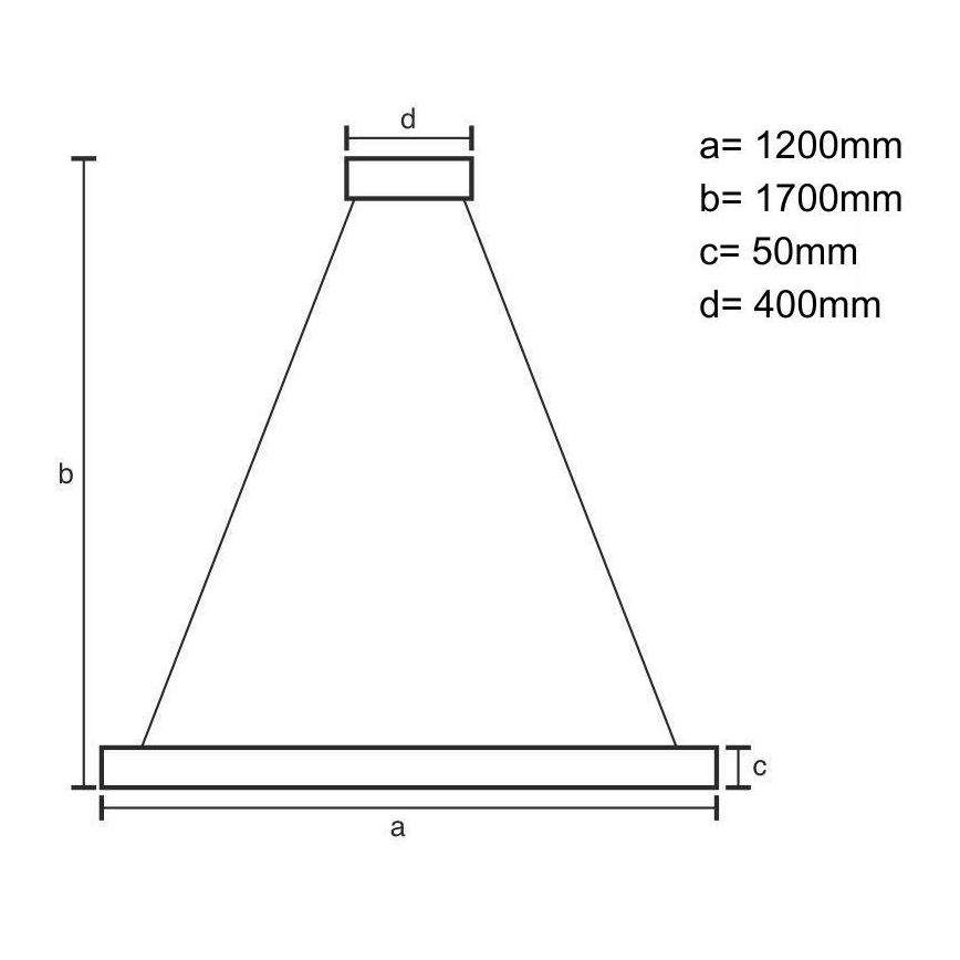 LED pendel LED/22W/230V 4000K 120 cm bøg/massivt træ