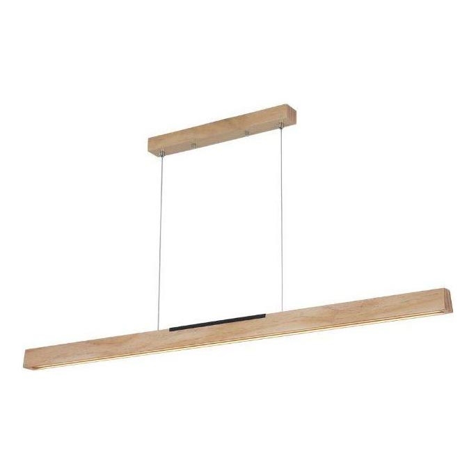 LED pendel LED/22W/230V 4000K 120 cm fyrretræ/massivt træ