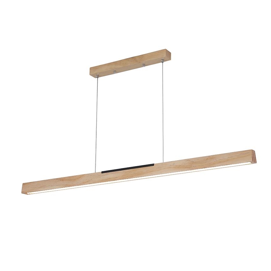LED pendel LED/22W/230V 4000K 120 cm fyrretræ/massivt træ