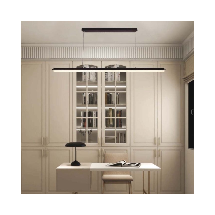 LED pendel LED/23W/230V 4000K 120 cm sort