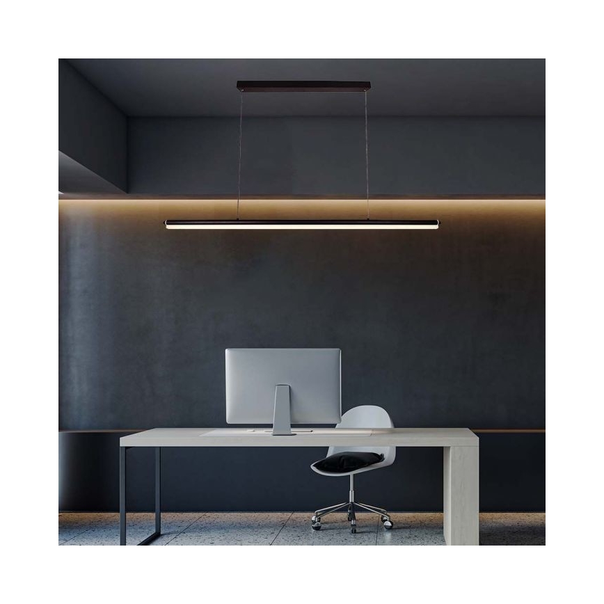 LED pendel LED/23W/230V 4000K 120 cm sort
