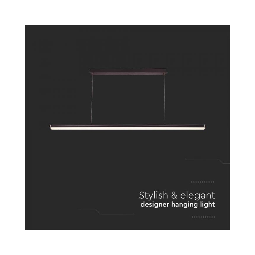 LED pendel LED/23W/230V 4000K 120 cm sort