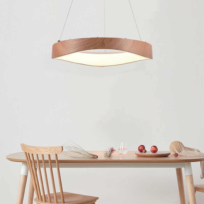 LED pendel LED/25W/230V 3000K ø 50 cm brun