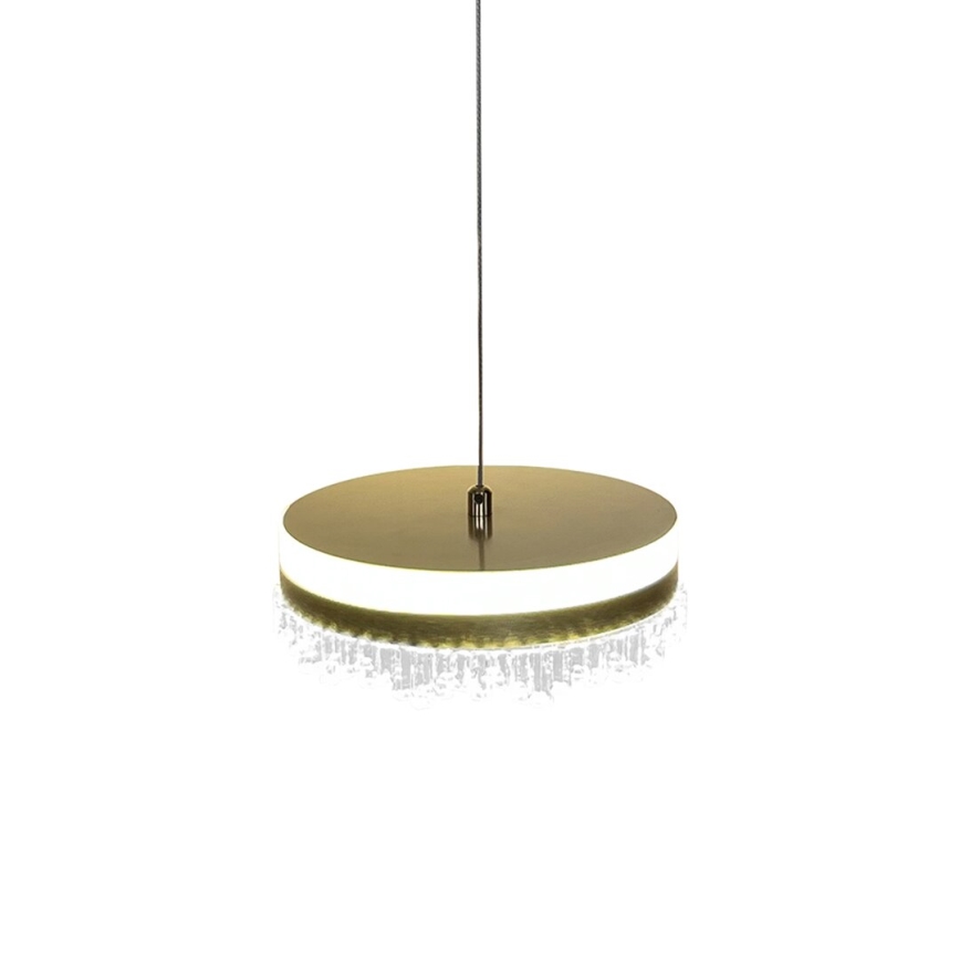LED pendel LED/25W/230V diameter 20 cm guldfarvet