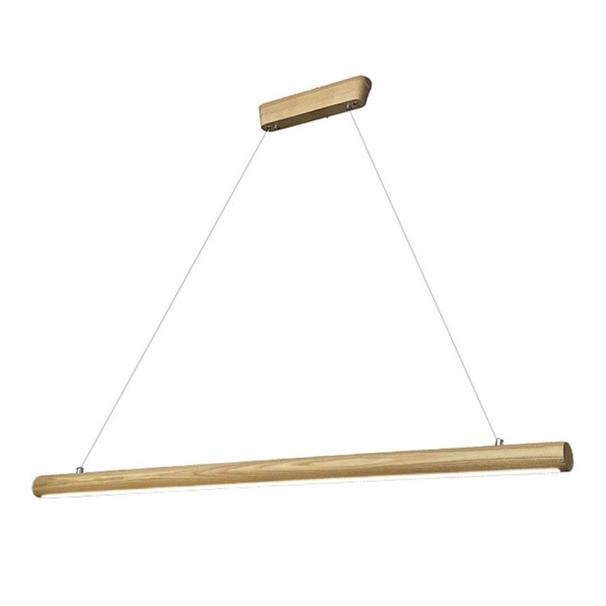 LED pendel LED/26W/230V 4000K 150 cm aske/massivt træ