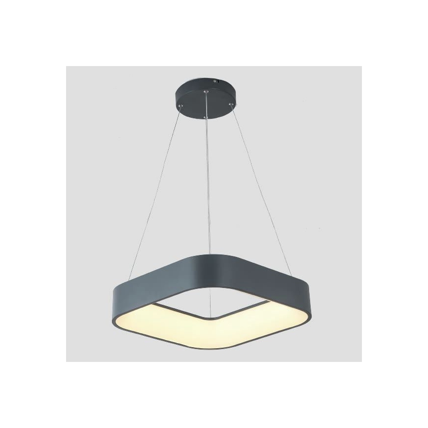 LED pendel LED/30W/230V 3000K 45x45 cm grå