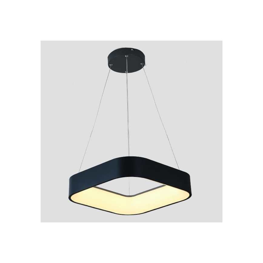LED pendel LED/30W/230V 3000K 45x45 cm sort
