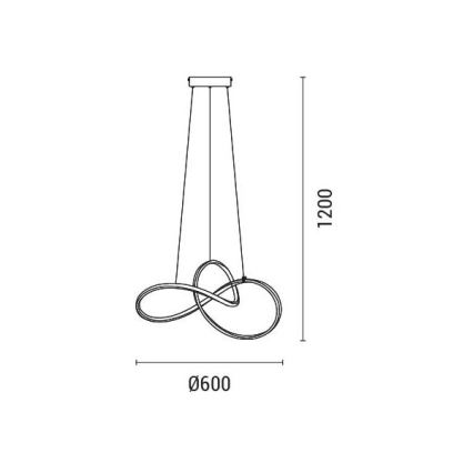 LED pendel LED/30W/230V 3000K