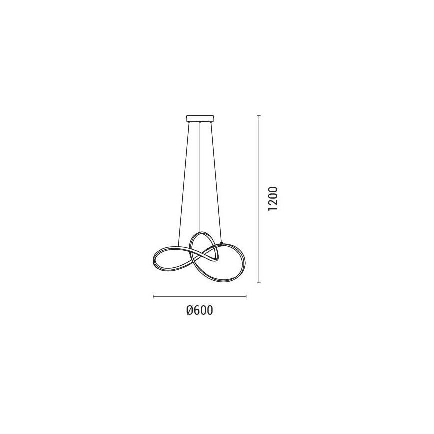 LED pendel LED/30W/230V 3000K