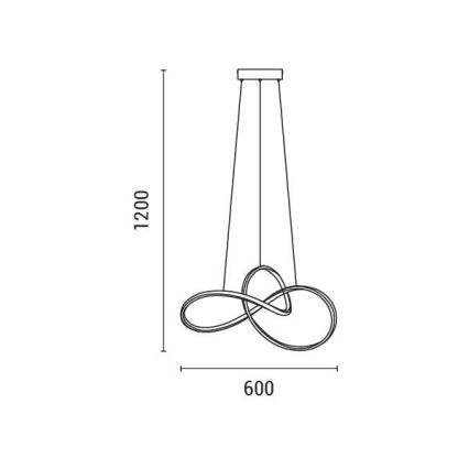LED pendel LED/30W/230V 3000K