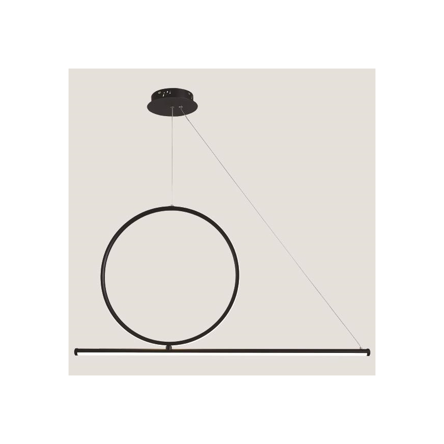LED pendel LED/32W/230V 3000K sort