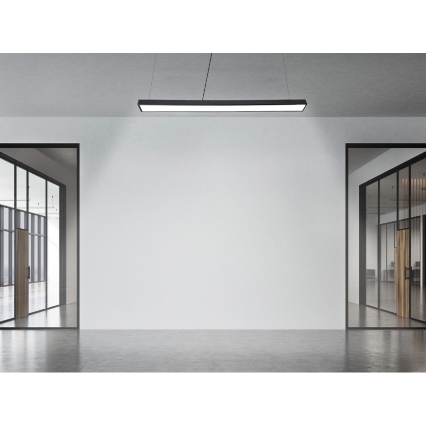 LED pendel LED/32W/230V 4000K diameter 120 cm sort