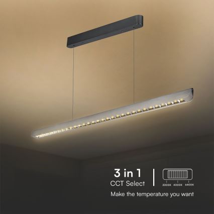 LED pendel LED/36W/230V 3000/4000/6400K antracit