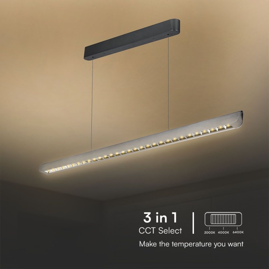 LED pendel LED/36W/230V 3000/4000/6400K antracit