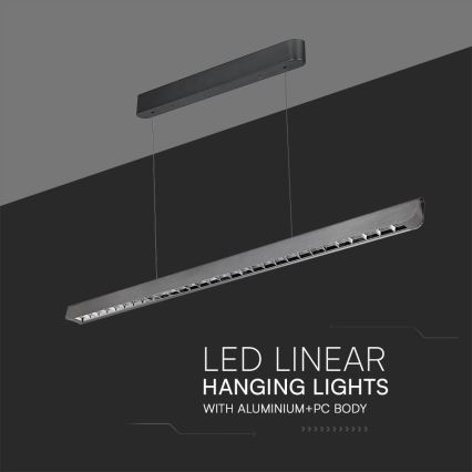LED pendel LED/36W/230V 3000/4000/6400K antracit