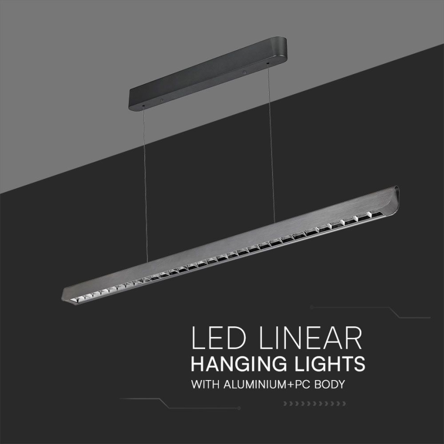 LED pendel LED/36W/230V 3000/4000/6400K antracit