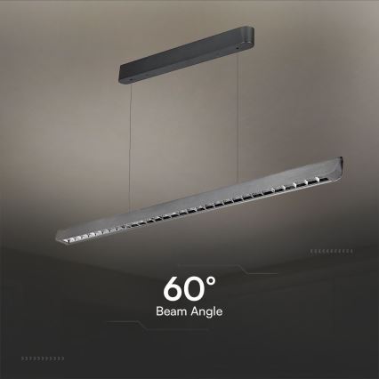 LED pendel LED/36W/230V 3000/4000/6400K antracit