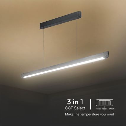 LED pendel LED/36W/230V 3000/4000/6400K antracit