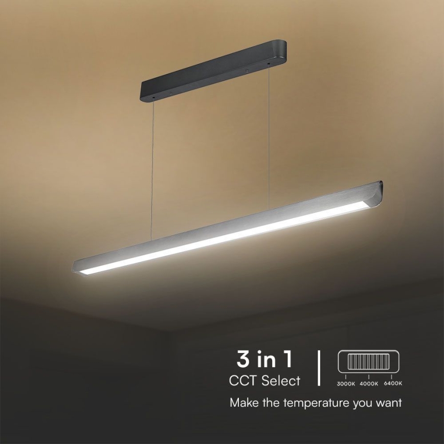LED pendel LED/36W/230V 3000/4000/6400K antracit