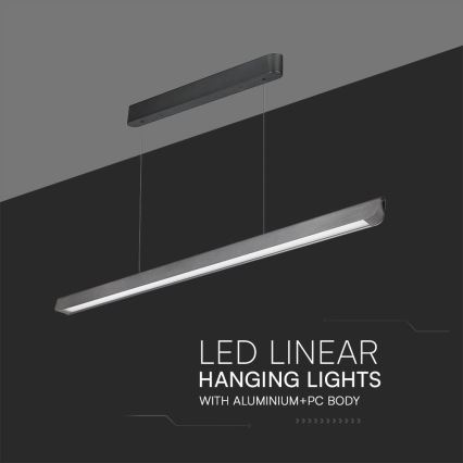 LED pendel LED/36W/230V 3000/4000/6400K antracit