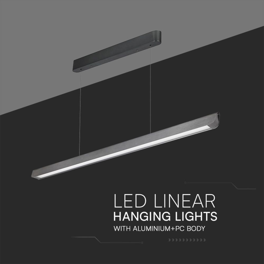 LED pendel LED/36W/230V 3000/4000/6400K antracit